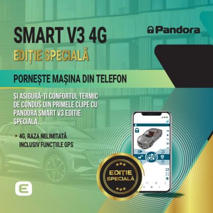 Kit pornire motor  VW Caravelle 2003-2015, aplicatie telefon 4G, GPS (montaj inclus) - Pandora  Smart v3 ES(fara tag)