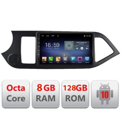 Navigatie KIA PICANTO 2011-2015 F-217 Octa Core cu Android Radio Bluetooth Internet GPS WIFI DSP 8+128GB 4G