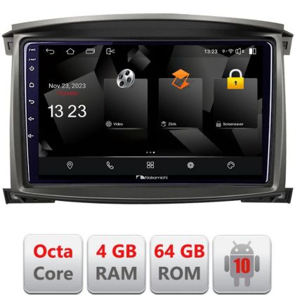 Navigatie Toyota Land Cruiser L100 2002-2006 Android Octa Core 720p 4+64 DSP 360 camera carplay android auto