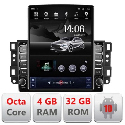 Navigatie Chevrolet Captiva G-020 ecran tip TESLA 9.7" cu Android Radio Bluetooth Internet GPS WIFI 4+32GB DSP 4G Octa