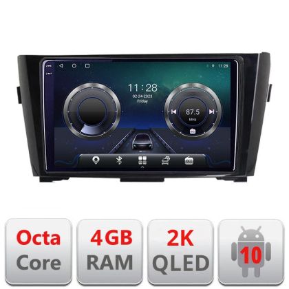 Navigatie Nissan Qashqai/X-Trail 2013- C-353 Android Octa Core Ecran 2K QLED GPS 4G 4+32GB 360 KIT-353+EDT-E409-2K