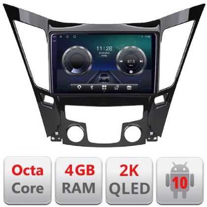 Navigatie HHyundai Sonata 2011-2015 C-259 Android Octa Core Ecran 2K QLED GPS 4G 4+32GB 360 KIT-259+EDT-E409-2K