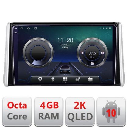 Navigatie Toyota Rav4 2018- C-RAV4 Android Octa Core Ecran 2K QLED GPS 4G 4+32GB 360 KIT-RAV4+EDT-E409-2K v1