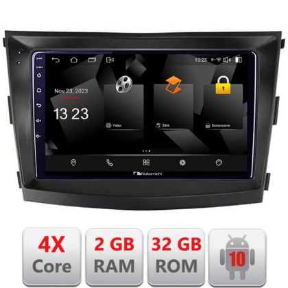 Navigatie SsangYong Tivoli 2015-2019 Android Ecran 720P Quad Core 2+32 carplay android auto