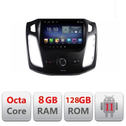 Navigatie FORD FOCUS 3 F-150 Octa Core cu Android Radio Bluetooth Internet GPS WIFI DSP 8+128GB 4G