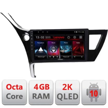 Navigatie Toyota Corolla 2017- L-COROLLA17, Octacore, 4Gb RAM, 64Gb Hdd, 4G, QLED 2K, DSP, Carplay, Bluetooth EDT-E510V2-2K