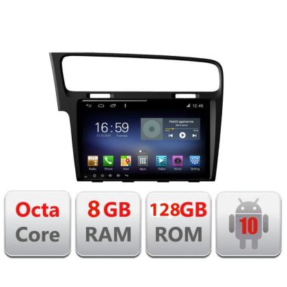 Navigatie VW Golf 7 F-491 Octa Core cu Android Radio Bluetooth Internet GPS WIFI DSP 8+128GB 4G