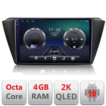 Navigatie Skoda Fabia 2015- C-541 Android Octa Core Ecran 2K QLED GPS 4G 4+32GB 360 KIT-541+EDT-E409-2K