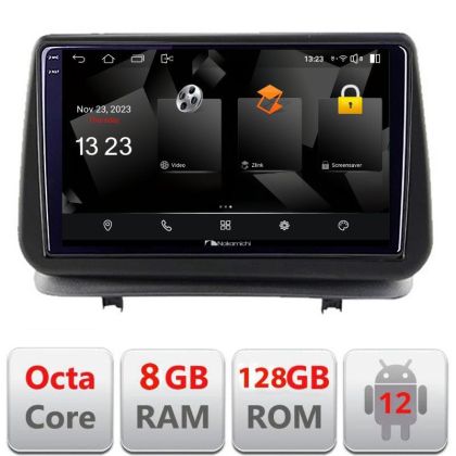 Navigatie Renault Clio 3 2005-2013 5960Pro-Clio3 Android Octa Core Qualcomm 2K Qled 8+128 DTS DSP 360 4G Optical