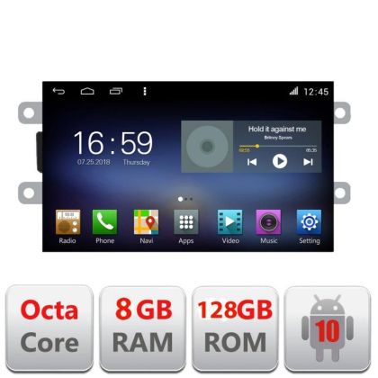 Navigatie Dacia dupa 2012 F-dacia Octa Core cu Android Radio Bluetooth Internet GPS WIFI DSP 8+128GB 4G