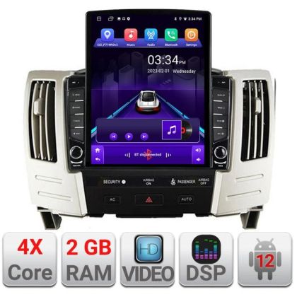 Navigatie Lexus RX300 2003-2008 Android radio gps internet quad core 2+32 ecran vertical 9.7" Kit-RX300+EDT-E708