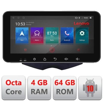 Navigatie Hyundai Veloster Android radio gps internet 4+64 ecran 10.33" kit-veloster