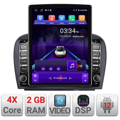 Navigatie Mercedes SL W230 2004-2011 K-W230 ecran tip TESLA 9.7" cu Android Radio Bluetooth Internet GPS WIFI 2+32 DSP