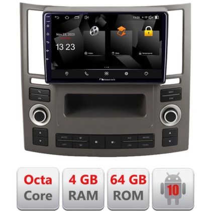 Navigatie Infiniti FX45 2007-2009 Android Octa Core 720p 4+64 DSP 360 camera carplay android auto