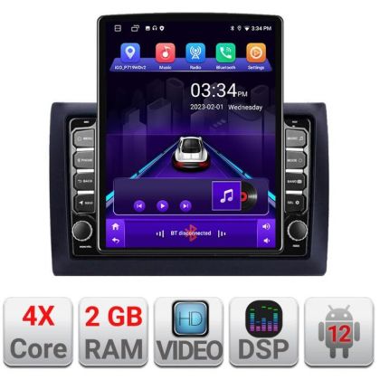 Navigatie Fiat Stilo K-STILO ecran tip TESLA 9.7" cu Android Radio Bluetooth Internet GPS WIFI 2+32 DSP Quad Core