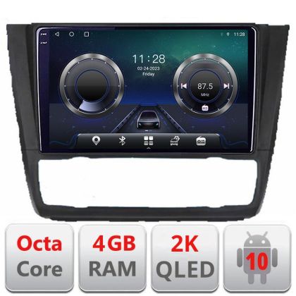 Navigatie BMW Seria 1 E87 C-bmw117 Android Octa Core Ecran 2K QLED GPS 4G 4+32GB 360 KIT-BMW117+EDT-E409-2K