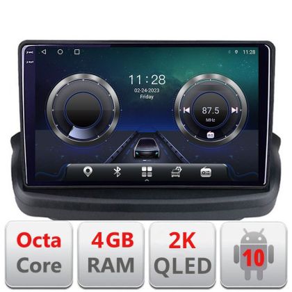 Navigatie HHyundai Genesis Android Octa Core Ecran 2K QLED GPS 4G 4+32GB 360 KIT-GENESYS+EDT-E409-2K