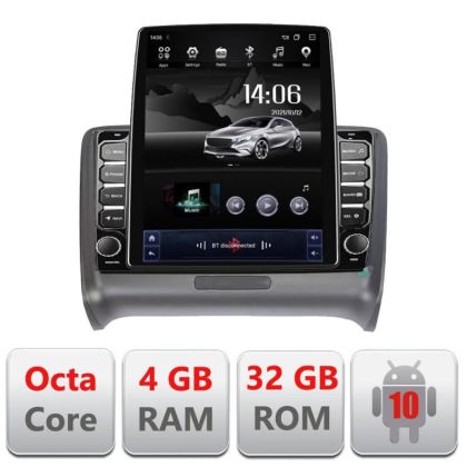 Navigatie Audi TT 2004-2011 G-078 ecran tip TESLA 9.7" cu Android Radio Bluetooth Internet GPS WIFI 4+32GB DSP 4G Octa