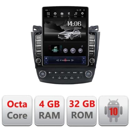 Navigatie Honda Accord 2004-2008 H-accord ecran tip TESLA 9.7" cu Android Radio Bluetooth Internet GPS WIFI 4+32GB DSP