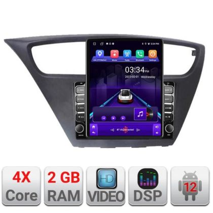 Navigatie Honda Civic 2012-2016 K-civic ecran tip TESLA 9.7" cu Android Radio Bluetooth Internet GPS WIFI 2+32 DSP Qua