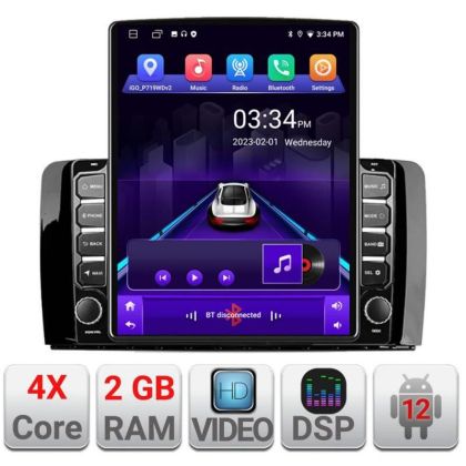 Navigatie Mercedes Clasa R K-215 ecran tip TESLA 9.7" cu Android Radio Bluetooth Internet GPS WIFI 2+32 DSP Quad Core