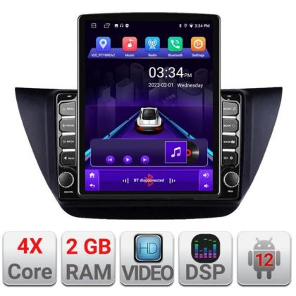 Navigatie Mitubishi Lancer 2001-2007 K-lancer07 ecran tip TESLA 9.7" cu Android Radio Bluetooth Internet GPS WIFI 2+32