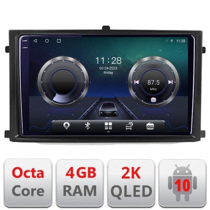 Navigatie Rexton 2019- C-REXTON Android Octa Core Ecran 2K QLED GPS 4G 4+32GB 360 KIT-REXTON+EDT-E409-2K