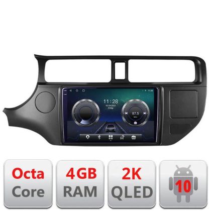 Navigatie Kia Rio 2011-2014 C-rio-11 Android Octa Core Ecran 2K QLED GPS 4G 4+32GB 360 kit-rio-11+EDT-E409-2K