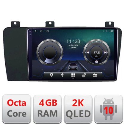 Navigatie Volvo S60 2002-2008 Android Octa Core Ecran 2K QLED GPS 4G 4+32GB 360 KIT-s60-02+EDT-E409-2K