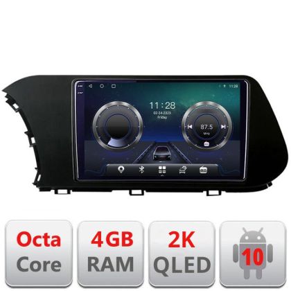 Navigatie HHyundai I20 2020- C-i20 Android Octa Core Ecran 2K QLED GPS 4G 4+32GB 360 KIT-i20+EDT-E410-2K