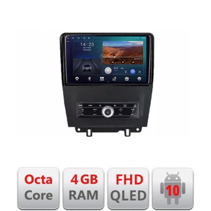 Navigatie Ford Mustang intre anii 2009-2014 Android Ecran QLED octa core 4+64 carplay android auto KIT-mustang-old+EDT-E310V3