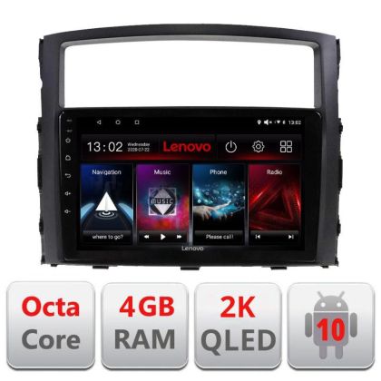 Navigatie Mitsubishi Pajero L-452, Octacore, 4Gb RAM, 64Gb Hdd, 4G, QLED 2K, DSP, Carplay, Bluetooth