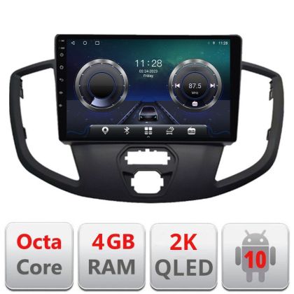 Navigatie Ford Transit V363 2015-2021 Android ecran Qled 2K Octa core 4+32 Kit-custom+EDT-E409-2K