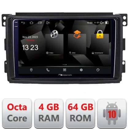 Navigatie Smart 2005-2010 5510-SMART05 Android Octa Core 720p 4+64 DSP 360 camera carplay android auto