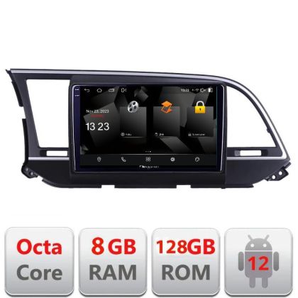 Navigatie HHyundai Elantra 2015-2018 5960Pro-581 Android Octa Core Qualcomm 2K Qled 8+128 DTS DSP 360 4G Optical