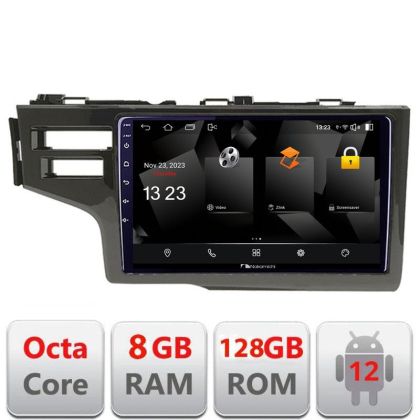 Navigatie Honda Fit 2014-2019 Android radio gps internet quad core 8+128 carplay android auto