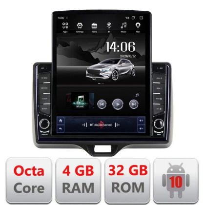 Navigatie Toyota Yaris 2020- Android radio gps internet Octa Core 4+64 LTE kit-yaris2020+EDT-E710