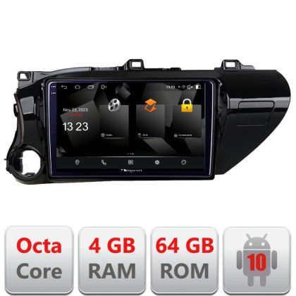 Navigatie Toyota Hilux 2016- 5510-TY59 Android Octa Core 720p 4+64 DSP 360 camera carplay android auto