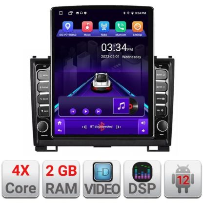 Navigatie Hummer H2 2008-2009 ecran tip TESLA 9.7" cu Android Radio Bluetooth Internet GPS WIFI 2+32 DSP Quad Core v3