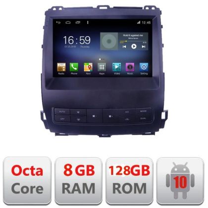 Navigatie Toyota Prado J120 2002-2009 F- j120 Octa Core cu Android Radio Bluetooth Internet GPS WIFI DSP 8+128GB 4G v1