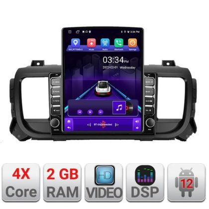 Navigatie Citroen Jumpy Toyota Proace Peugeot Traveller K-jumpy16 ecran tip TESLA 9.7" cu Android Radio Bluetooth Inte v3