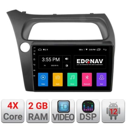 Navigatie Honda Civic Hatchback 2006-2012 A-hatchback  2+32 GB Android Waze USB Navigatie Internet Youtube Radio