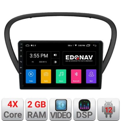 Navigatie Peugeot 607 Android radio gps internet 2+32 Kit-607+EDT-E209V2