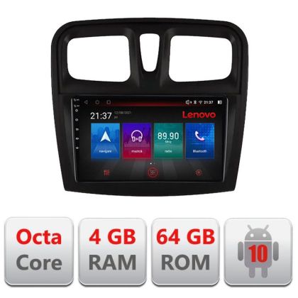 Navigatie Dacia Sandero 2012-2020 var B Android radio gps internet Octa Core 4+64 LTE kit-sandero-variantb+EDT