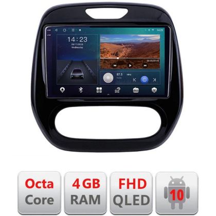 Navigatie Renault Captur B-CAPTUR Android Ecran QLED octa core 4+64 carplay android auto KIT-CAPTUR+EDT-E309V3