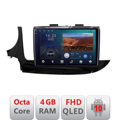 Navigatie Opel Mokka 2016- B-MOKKA2 Android Ecran QLED octa core 4+64 carplay android auto KIT-Mokka2+EDT-E309V3