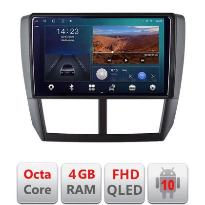 Navigatie Subaru Forester 2007-2013 B-SU01 Android Ecran QLED octa core 4+64 carplay android auto KIT-SU01+EDT-E309V3