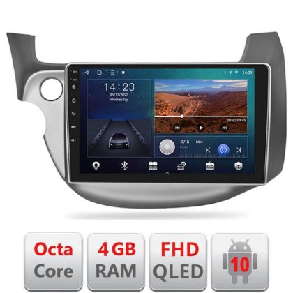 Navigatie Honda Fit 2008-2013 Android radio gps internet quad core 4+64 carplay android auto Kit-fit-08+EDT-E309v3