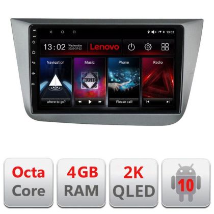 Navigatie Seat Leon 2005-2012 L-leon05, Octacore, 4Gb RAM, 64Gb Hdd, 4G, QLED 2K, DSP, Carplay, Bluetooth