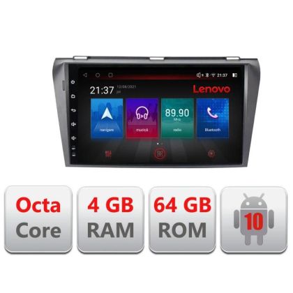 Navigatie Mazda 3 2004-2009 E-161 Octa Core cu Android Radio Bluetooth Internet GPS WIFI DSP 4+64GB 4G